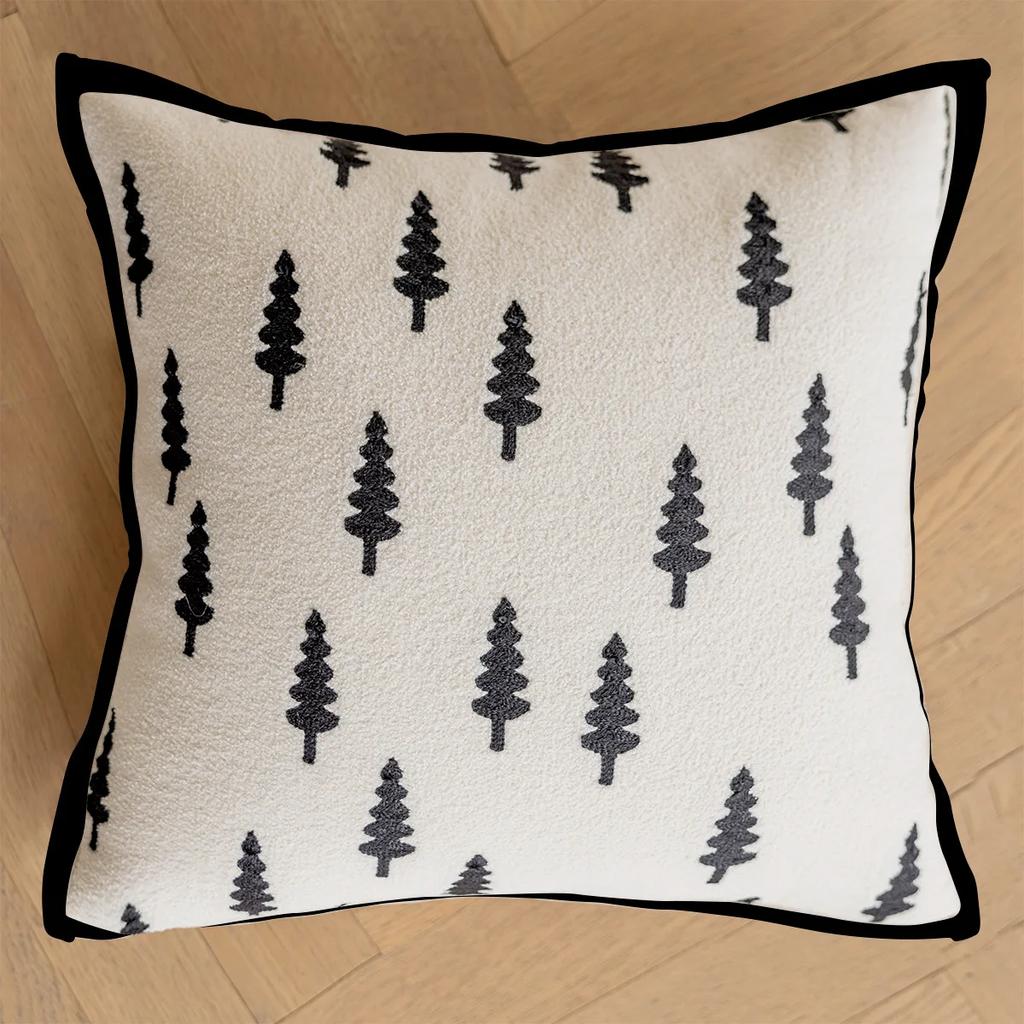45x45cm Black Throws Pillow Cover Nordic Modern Minimalist Cushion Cover Pillowcase for Living Room Decoration Couch Home Decor