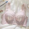 Customized ultra-thin. CM rabbit ears, full cup, large chest, small, no steel ring bra, gather new models.