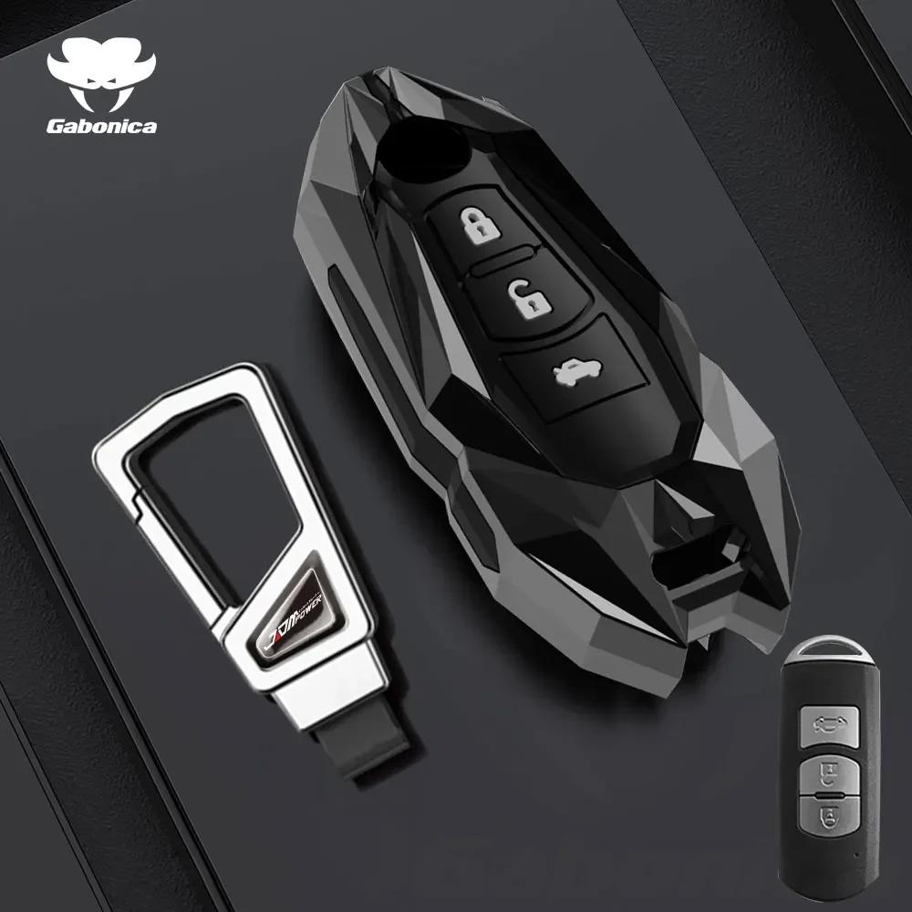 Key Case for Car New 2 3 Buttons Zinc alloy Car Key Fob Case Cover For Mazda 2 3 6 Atenza Axela Demio CX30 CX-4 CX-5 CX5 CX-3 C