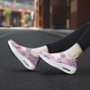  2025 Breathable Casual Women Shoes Loafers Platform Wedges Autumn Woven Slip on Nylon High Heel Pumps Square Dancing
