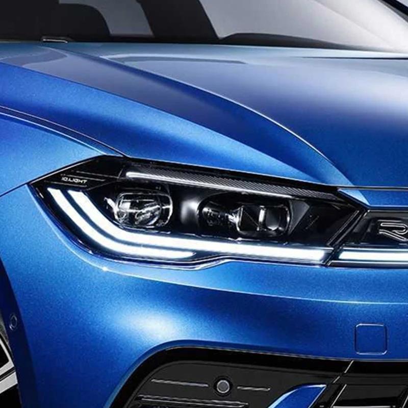 Car Headlight Cover For VW Polo Eu Version 2021-2025 Auto Front Headlamp Lens Cap Transparent Lampshade Glass Lamp Hood Shell