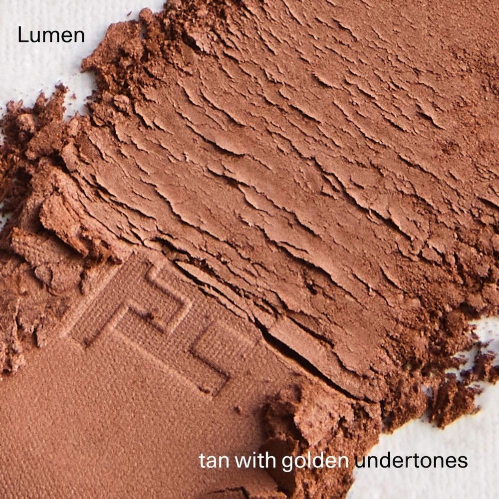 Fara Homidi Essential Bronzer Nachfüllbares Kompaktgehäuse 0,12 Unzen 3,5 g Lumen Tan Mit Goldenen Untertönen