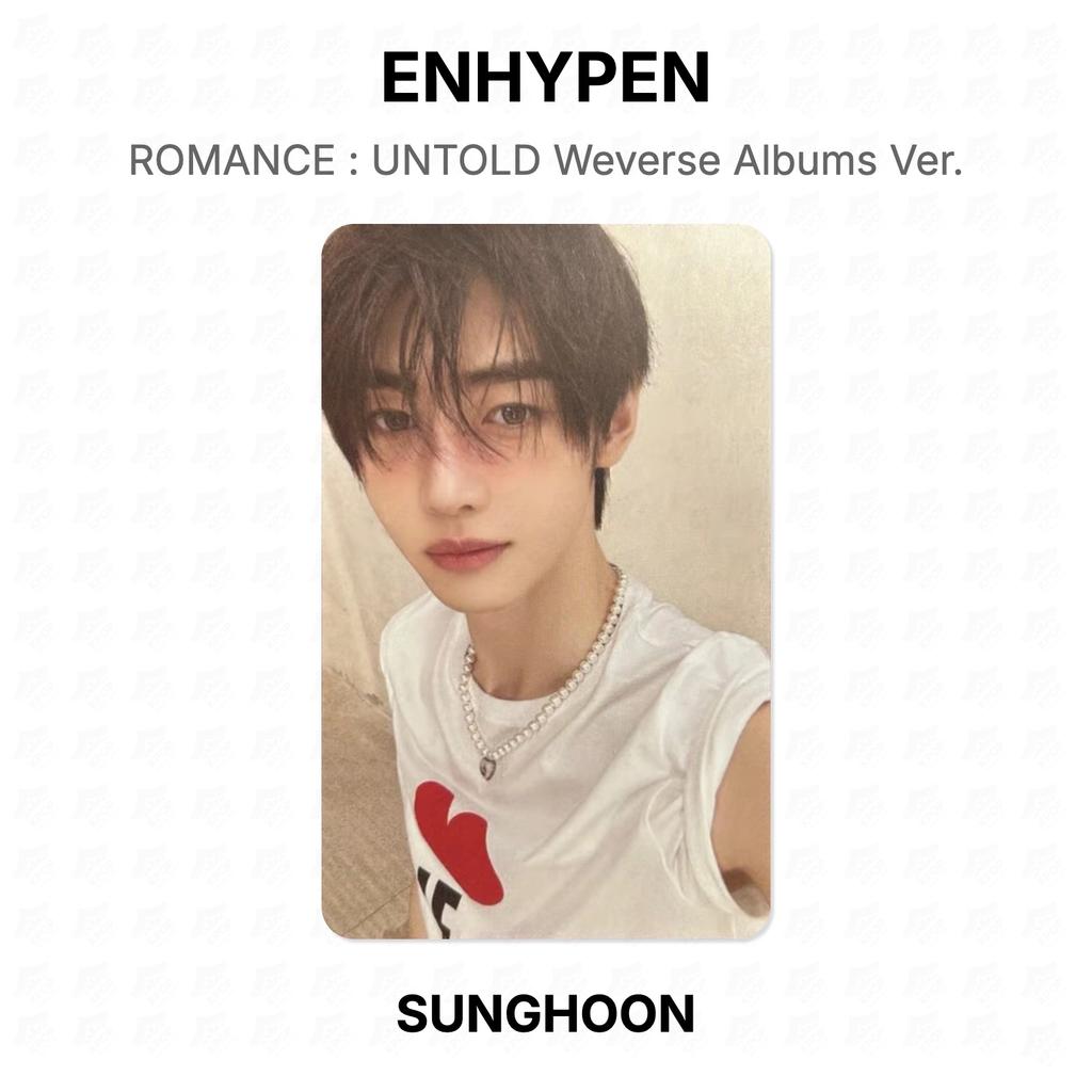 ENHYPEN ROMANTIK : UNTOLD Weverse Alben Version. Offizielle Fotokarte