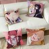 Marin Kitagawa Anime  Square Double-Sided printed Pillow Case Bedroom Bedside Pillow Sofa Cushion Cover