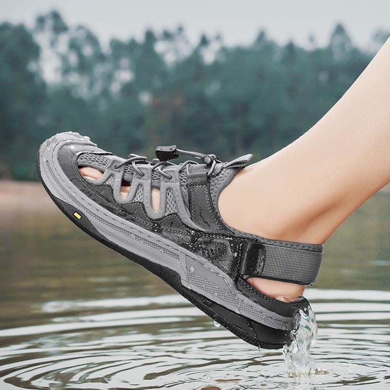 Летние мужские сандалии из натуральной кожи — фото 7