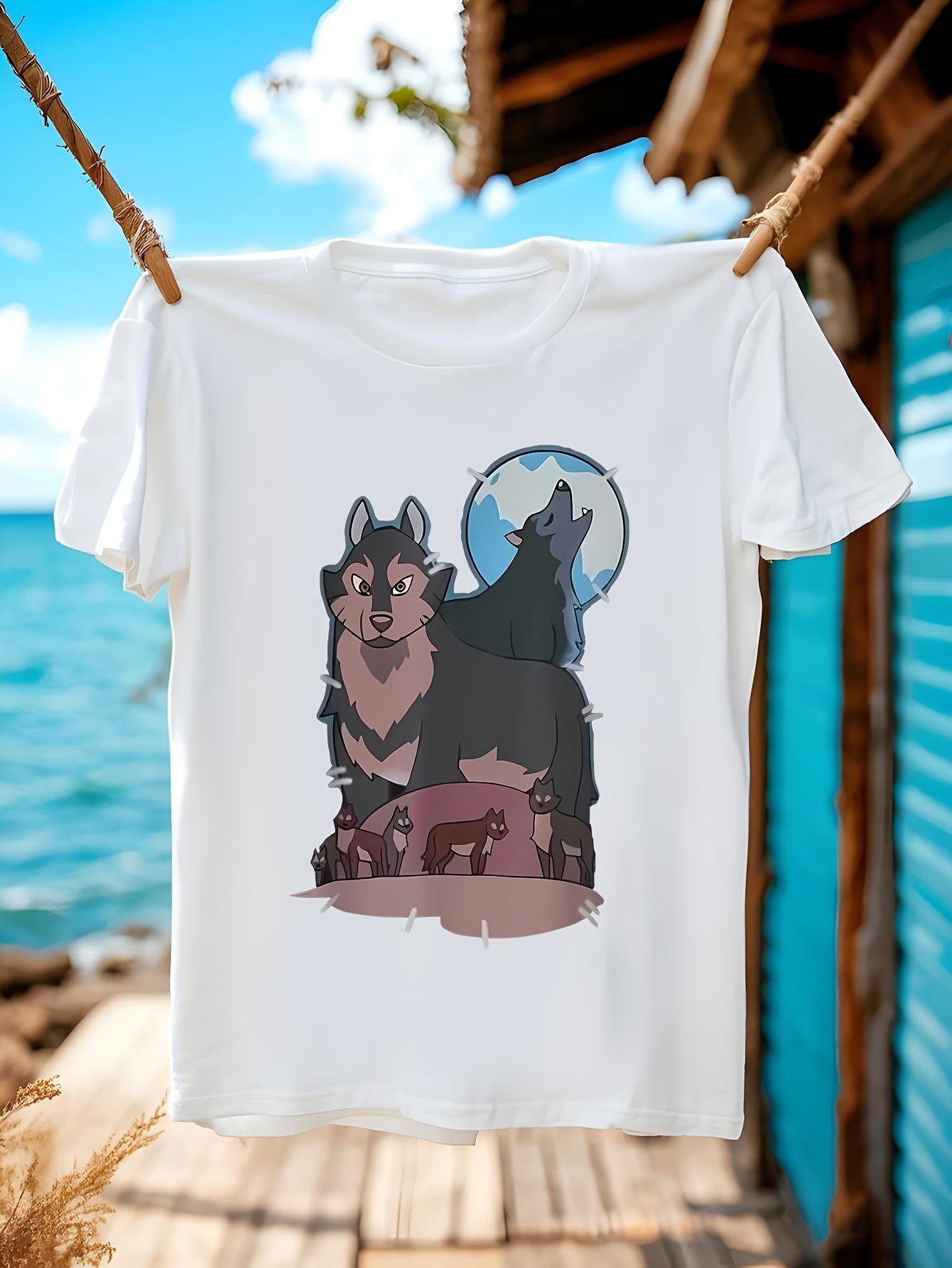 Hunters Wolf Owl House Graphic Tshirt Graphic Tshirt - Wh... L