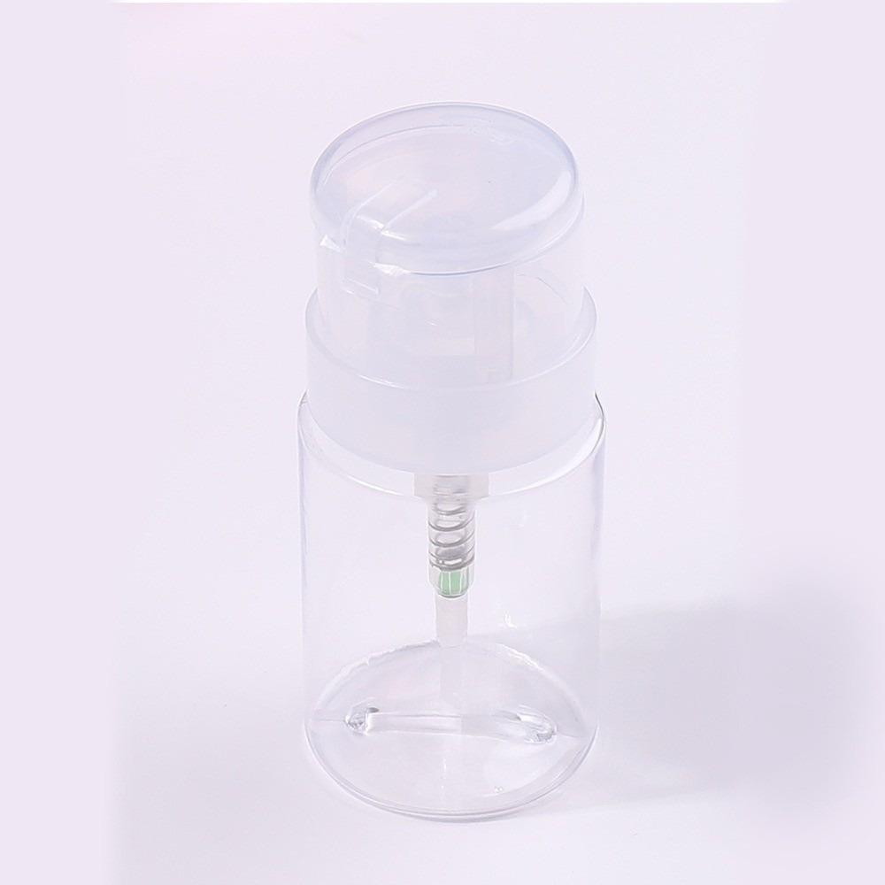 Empty Refillable Bottles Push-type Makeup Remover Bottle Pump Dispenser Bottle  For Nail Polish