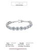 S925 Sterling Silver Moissanite Round Bracelet - Luxury Heavy Industry Style, Super Shiny High-End Women's Jewelry.