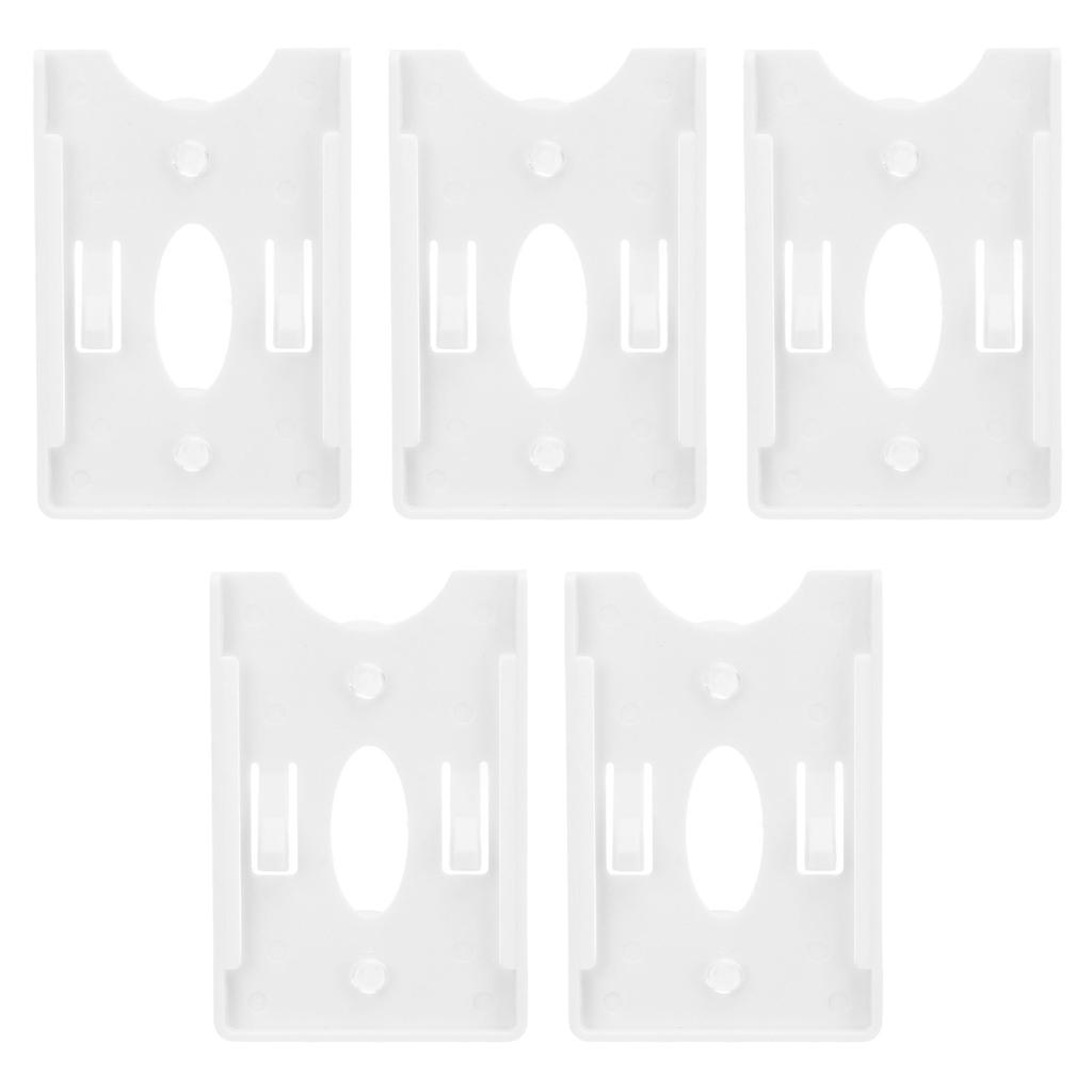 5 Pcs IC Card Holder Windshield Card Display Sleeve for Community Personnel Vehicle Management with Suction Cup