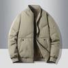 Autumn and Winter Baseball Collar Men's Fashionable and Versatile Cotton Jacket Outer Warm Cotton Jacket Baseball Jacket