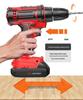 Cordless Lithium Battery Drill Hand Tool Set for Electricians & Carpenters - Multifunctional Repair Kit with Tool Box