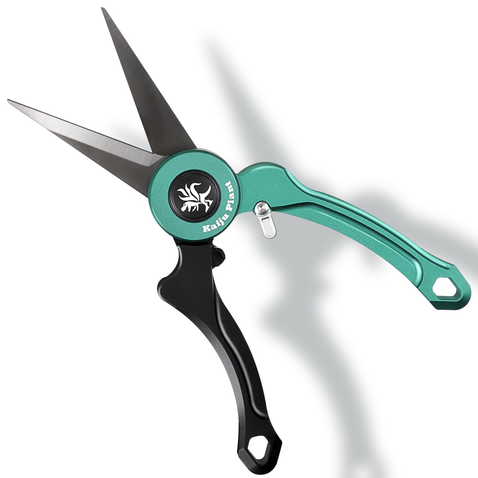 

Kaiju Plant Monster Scissors Gardening Scissors with Titanium Coating for Tuberous and Cacti (Leaf) - Clean-Cutting Agave, Roots, Succulents,