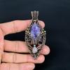 Lepidolite & Moonstone 999 Copper Wire Wrapped Pendant, Handmade Gemstone Tree Of Life Pendant Jewelry, Gifts For Wife Brand New Pendant