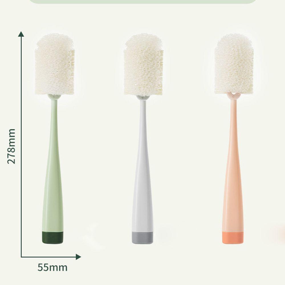 Ends Cleaning Milk Bottle Brush Sponge Long Handle Baby Bottle Brush Kitchen Tools Water Cup Brush