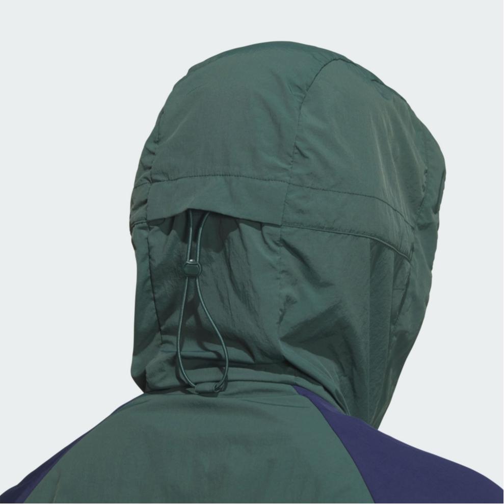 Adidas Originály Adicolor Větrovka Retro Color Block Sportovní Bunda s Kapucí Pánské Bundy Bílá Zelená JM7261