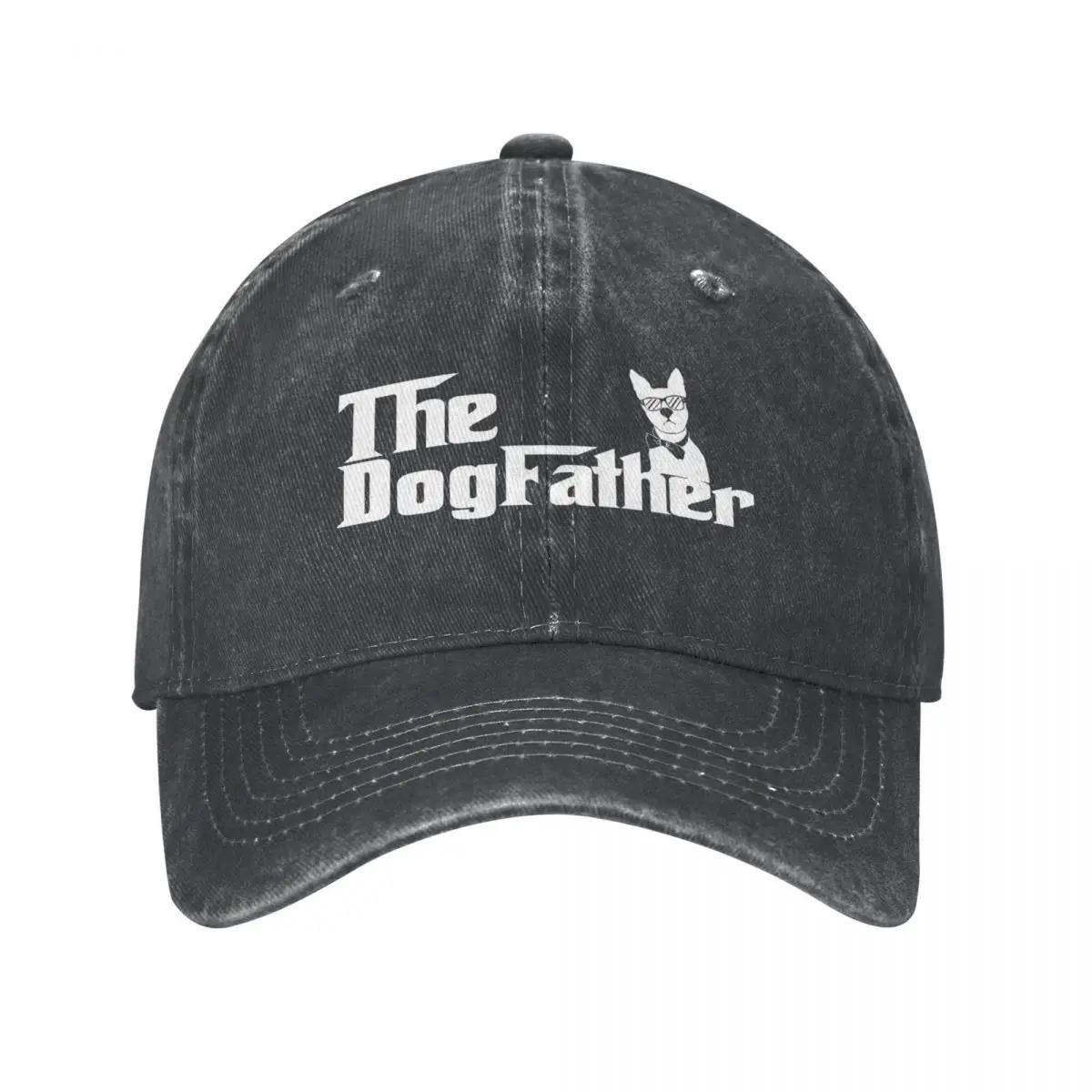 

Spring Summer For Boy Girl The Dogfather Funny Ponytail Baseball Cap Dog Fathers Day Gift Vintage Sunhat Sports Denim Cap Hats Adjustable