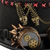 Steampunk Top Hat With Skull Goggles And Industrial Metal Gears Fantasy Cosplay Hat For Costume Rock Concerts Festivals
