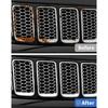 for Grand Cherokee Chrome Grill Inserts Front Grille Mesh no Mesh Cover Guard for 2014-2016 Jeep Grand Cherokee Clip-on Grille Accessories