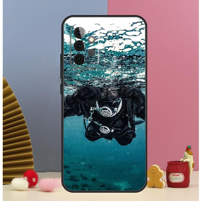 Scuba Diver Diving Case For Samsung Galaxy A52 A72 A13 A33 A53 A14 A24 A34 A54 A15 A25 A51 A71 A12 A32 Cover