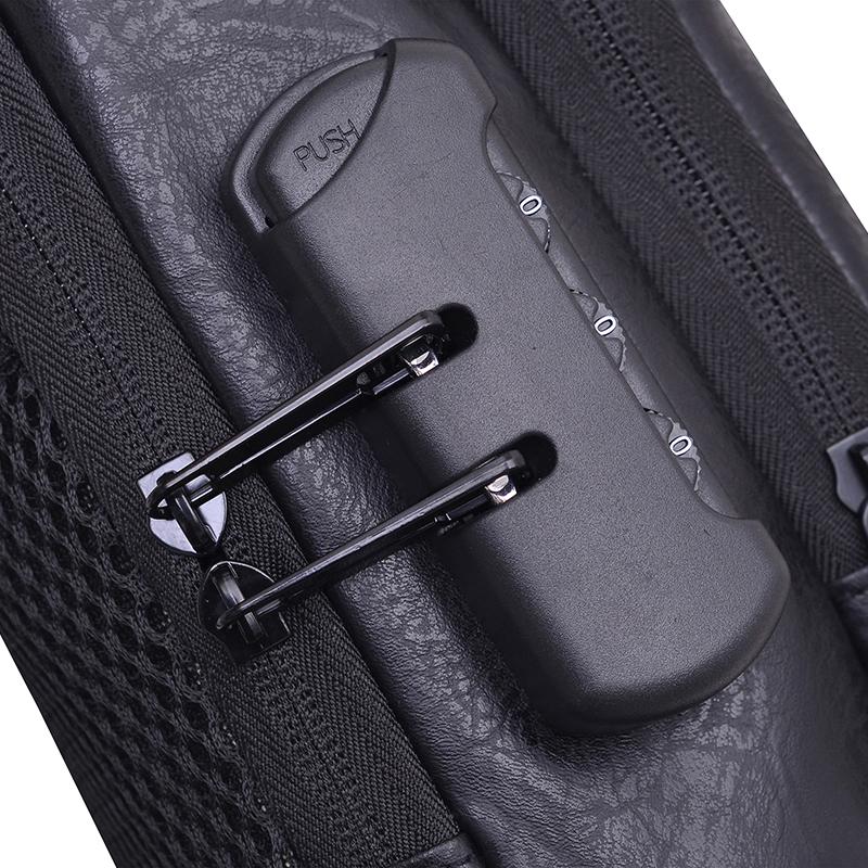 Pánská voděodolná náprsní taška s kombinačním zámkem, multifunkční taška přes rameno s velkou kapacitou, sportovní crossbody taška