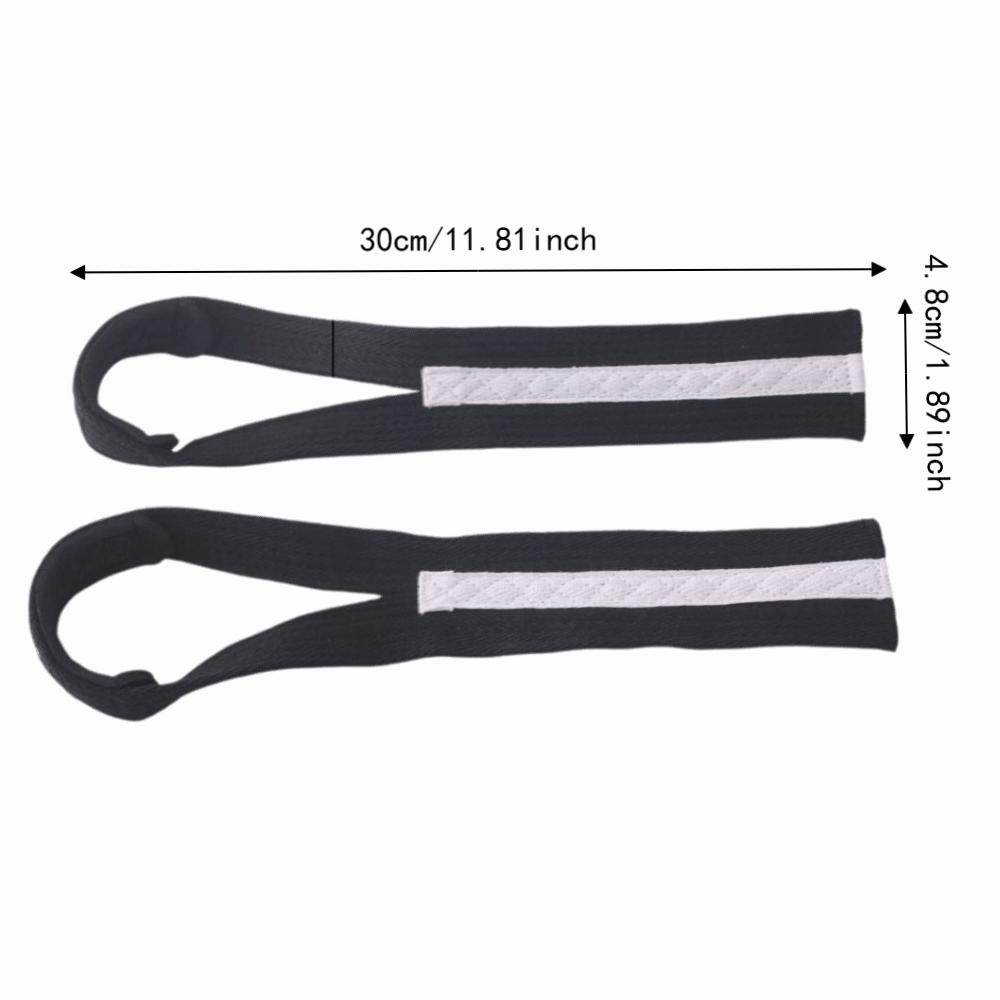 2pcs Neoprene Weightlifting Wrist Strap Polyester-Cotton Blend Grip Strap  Gym Training
