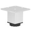 4pcs Wearresistant Aluminium Alloy Furniture Leg Adjustable Square Sofa Leg Silver Cabinet Foot Tables