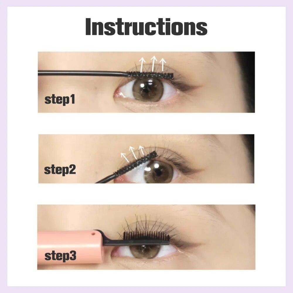 Double-ended Charming Long Mascara Gegebear Natural Curling Long-lasting Waterproof and Sweat-proof Eyelash Primer