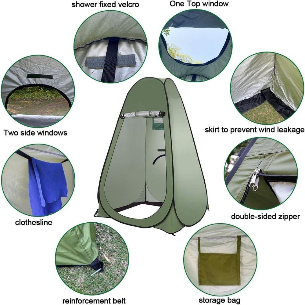 Spacious Portable Changing Room Extra-Tall Camping Privacy Shelters  Picnic