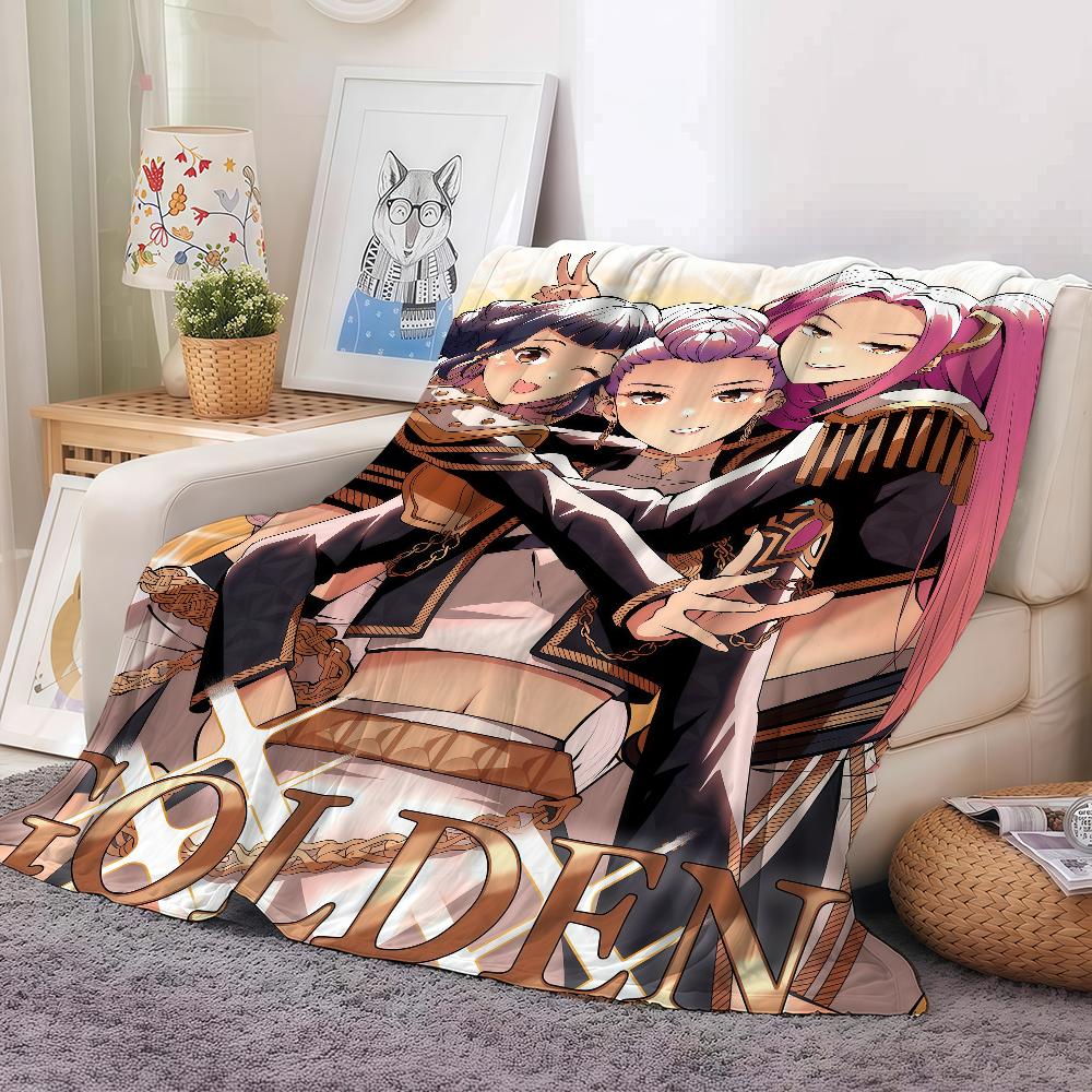 Singer K-Kpop D-Demon H-Hunters Blanket Warm And Soft Suitable For Bedroom Living Room Sofa Bed Office Travel Camping