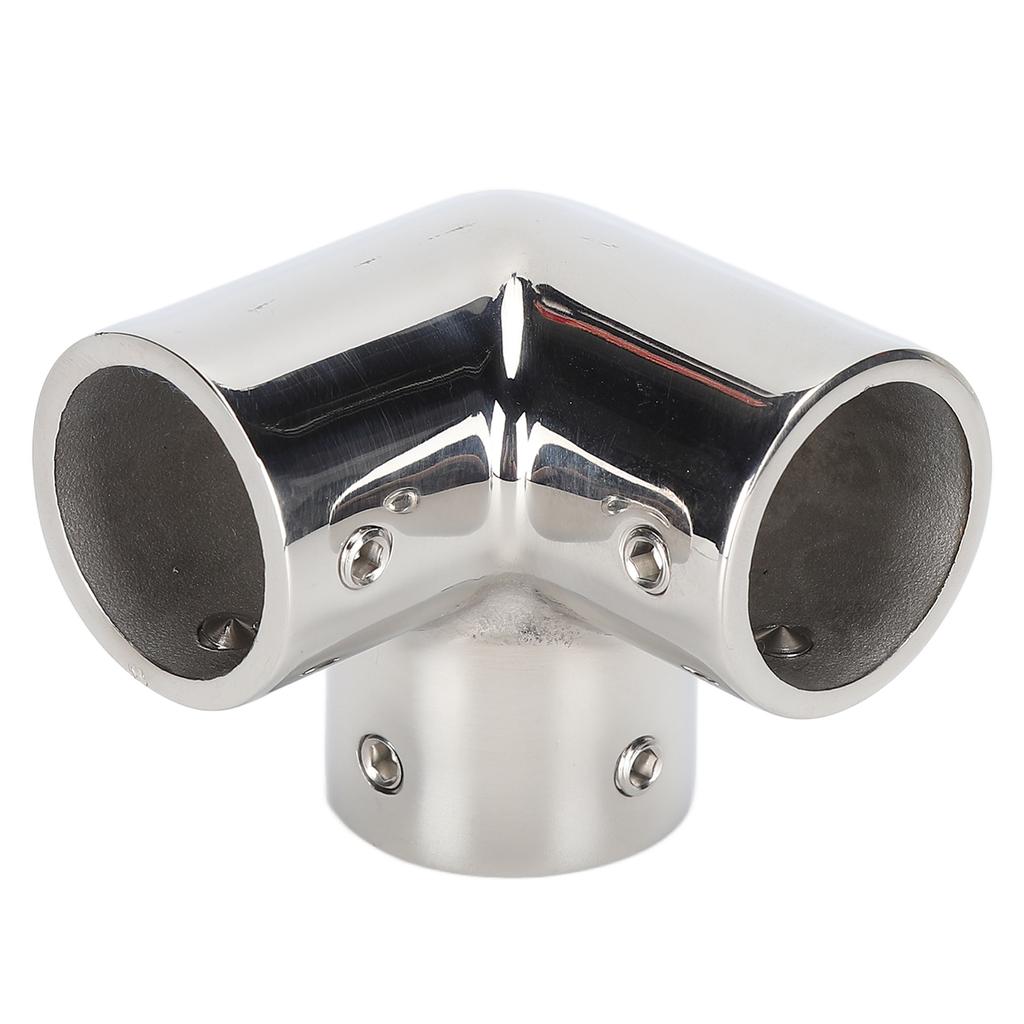 3 Way Corner Tee Joint 316 Stainless Steel Mirror Polished Yacht Hand Rail Elbow Pipe Fittings