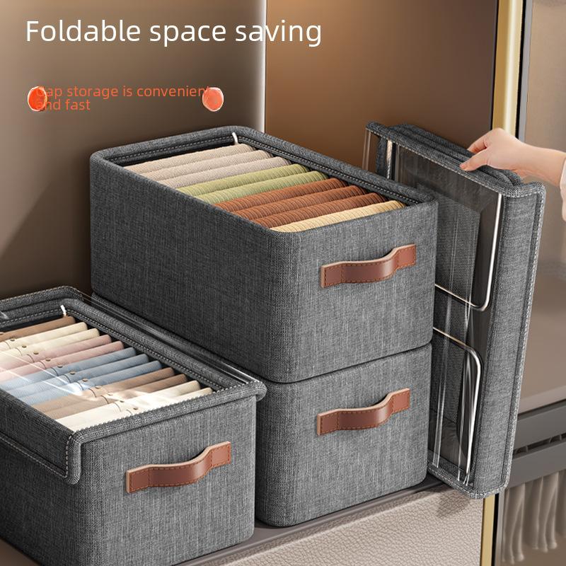 Clothes Storage Box Closet Organizer Fabric Storage Bins Foldable Storage Cubes