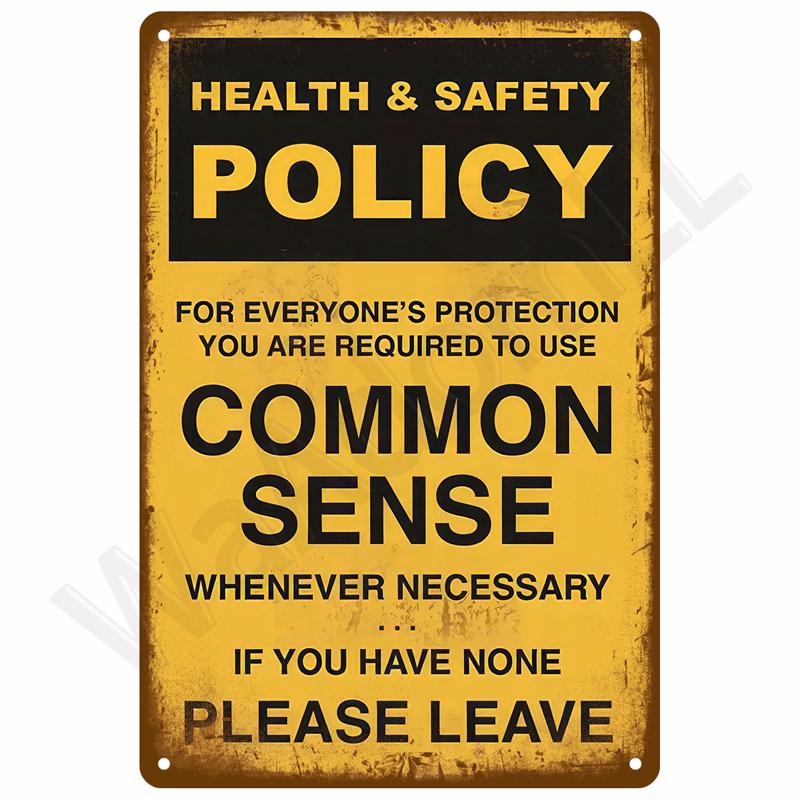 Placa de Metal Vintage Placas de Estanho Bar Sinal de Metal Retrô Arte de Parede Mural Estético Quarto Itens de Decoração para Casa Pôster Decoração de Garagem