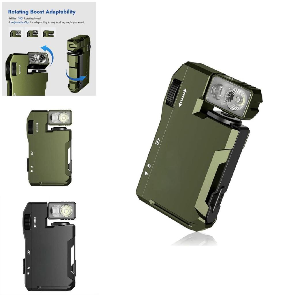 Edc Rechargeable Flashlight With 400 Lumens Compact Portable Light For Outdoor Use