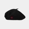Damska Męska Wełniana Czapka Beret Vintage Haftowana Artystyczna Moda Uliczna Wszechstronna Czapka