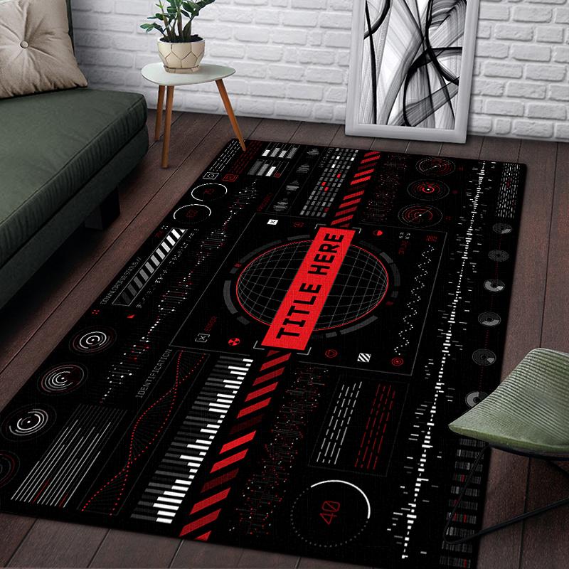 Racing Dashboard Cool Pattern Decorative Square Rug Modern House Living Room Floor Matte Bedroom Carpet Art Poster Mat Fans Gift