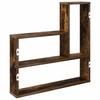 Wall Shelf Smoked Oak 60 x 11 x 60 cm Engineered Wood
