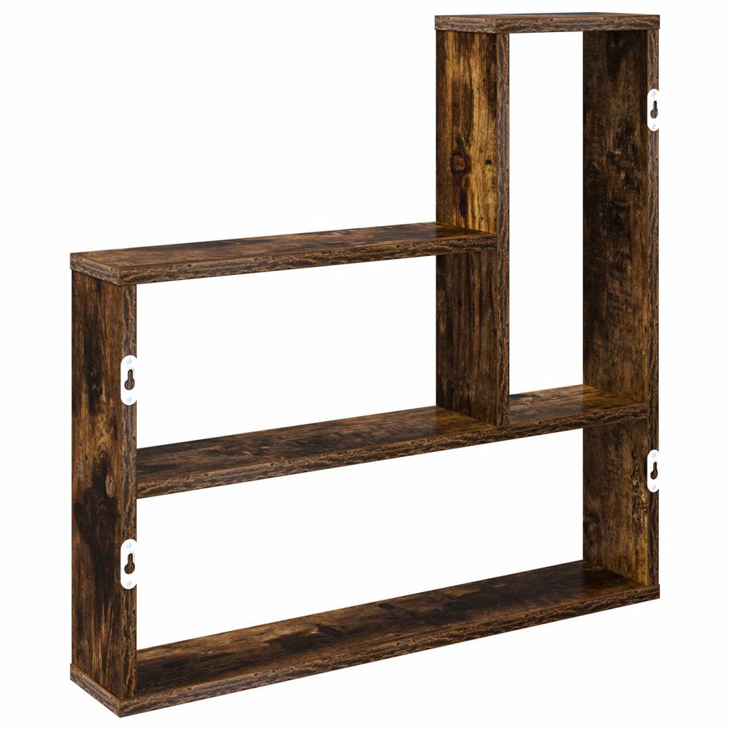 Wall Shelf Smoked Oak 60 x 11 x 60 cm Engineered Wood