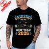 Cruise Into New Year Bringing New Year Together TShirt Unisex and Women Crew Neck Short Sleeve Cotton Top Casual Fashion Soft