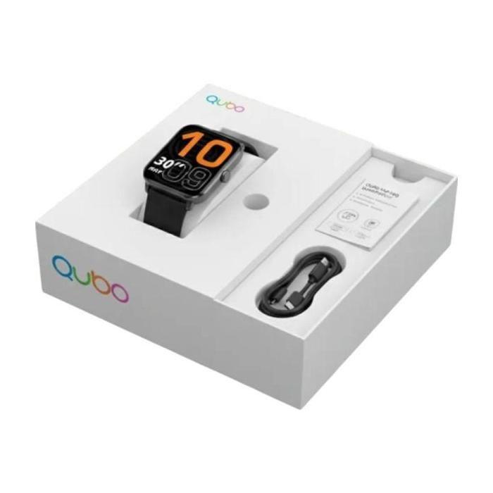 Smartwatch - QUBO - SMT-200 - Appels Bluetooth - Fréquence cardiaque - IP68
