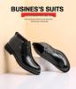 Men's Genuine Leather Slip-On Winter Shoes: Top Layer Cowhide, Warm Velvet Lining, Business Style