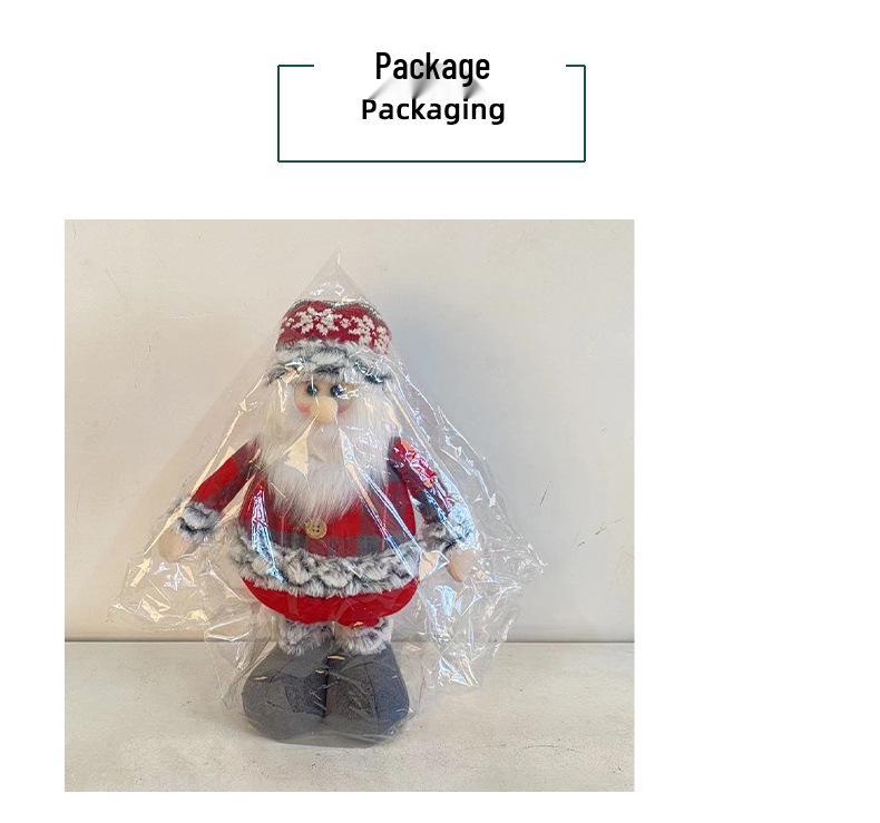 Weihnachten Teleskop Rentier & Weihnachtsmann Fensterdekoration Ornament