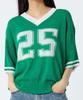 Andy Other Oversized V-Neck Short Sleeve Knit Green