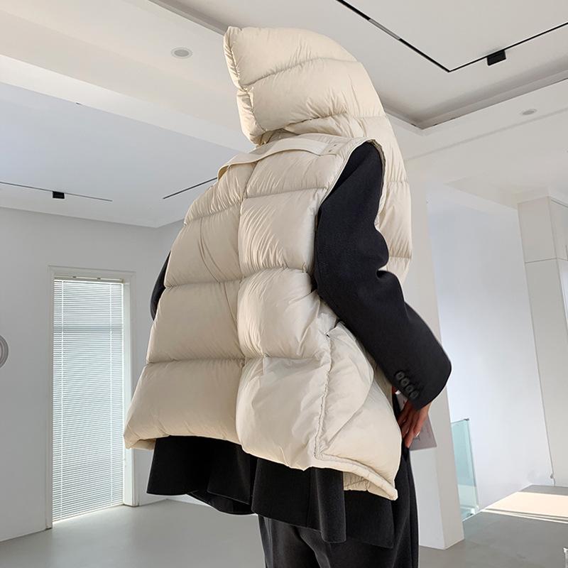 Women`s 90% Down Short Vest Jacket