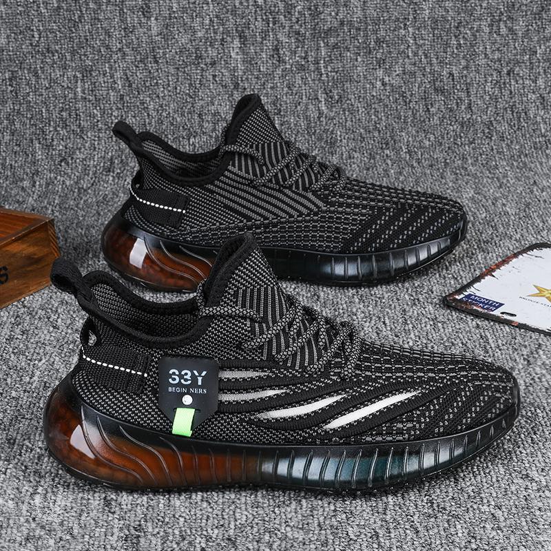 New fly-woven mesh breathable running dad shoes are really explosive, lightweight soft-soled sneakers 39