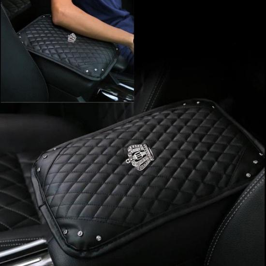 Car Accessories Leather Armrest Cushion Cover Center Console Box Pad Protector