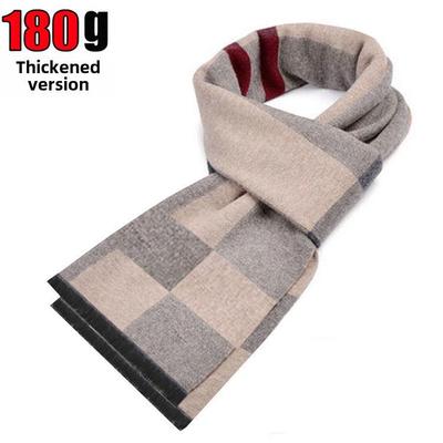 Herren Herbst/Winter Plaid Imitation Kaschmir Warmer Schal