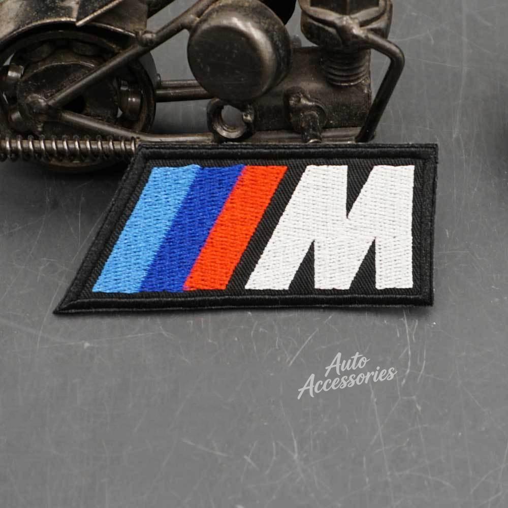 Cloth Embroidered Stickers HOOk&LOOP Clothing Hole Patch Decal For BMW M Power 1 3 5 7 Series Jacket Backpack Decor Accessories GB2