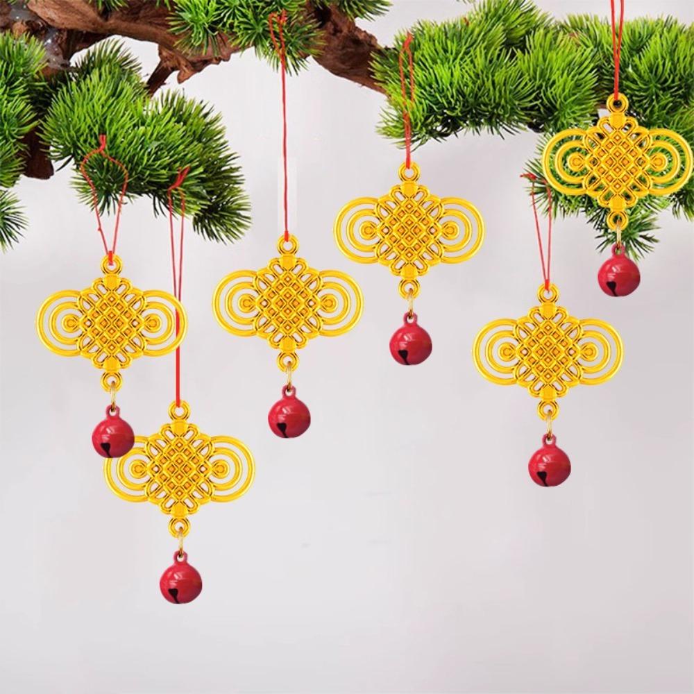 

6/10pcs New Year Chinese Knot Hanging Pendant Housewarming Spring Festival Potted Plant Decoration Home Decor Wind Chime