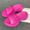 Women's Thick Heel Sandals Summer New Round Head Open Toe Thick Soles Non-slip Wear Comfortable Slippers