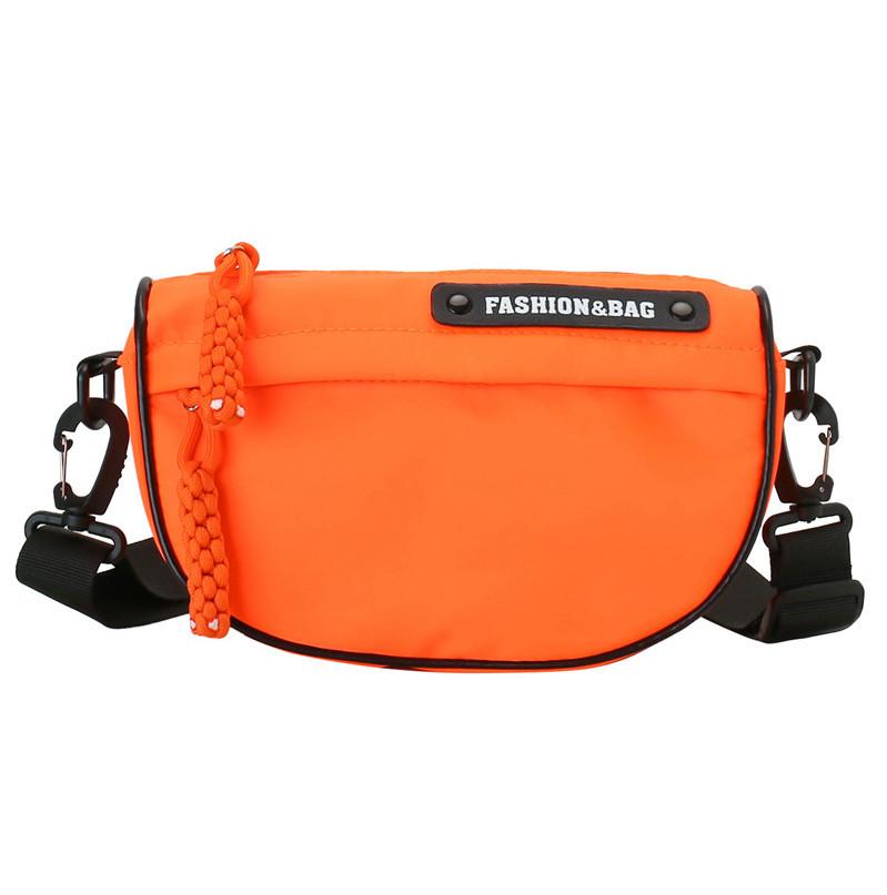 Trendy Korean Style Kids Shoulder Bag Chic Half Moon Design For Boys And Girls